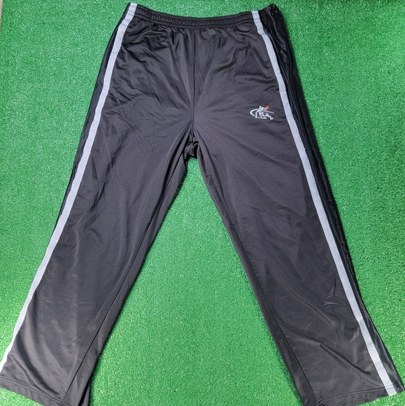 Vintage And1 Tear Away Pants Mens XXL Black Grey Baggy Loose 90s